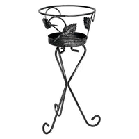 portavasi ''foglie'' h.cm 50 / ø25 cm - 1 posto cod:ferx.6125714nlm