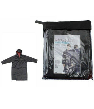 Giacca Mantella Lunga Impermeabile Pvc Lungo Anti Pioggia Con Cappuccio 59019         