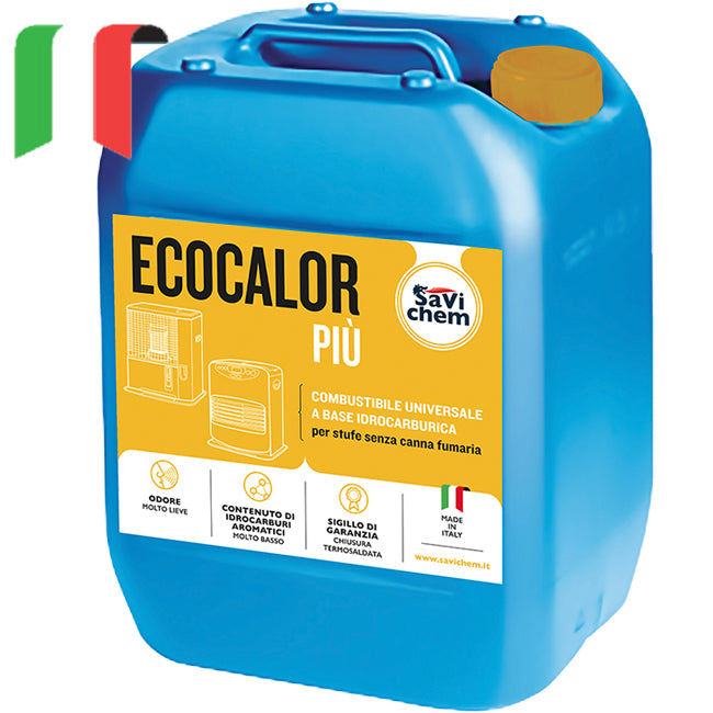 Combustibile per Stufe Liquido Savichem Ecocalor PIU' 18 litri TAPPO GIALLO Idrocarburico 