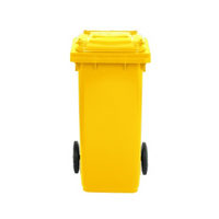 Bidone Immondizia 120 Litri Giallo Pattumiera Raccolta Differenziata