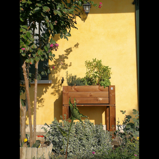 Giardiniera Rialzata o A terra Varie misure color castagno fsc - Rialzata 44x80