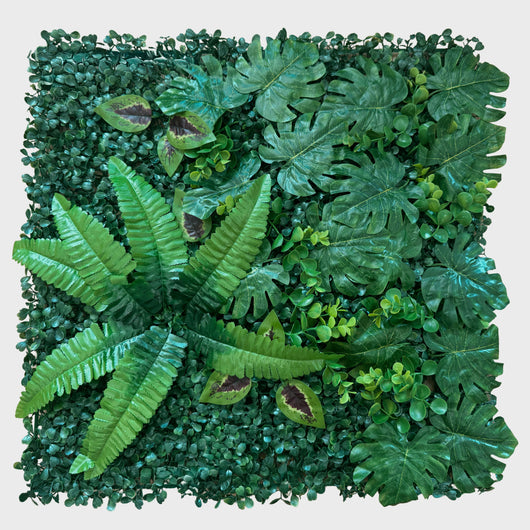 Pannelli Verde Verticale 50×50 cm Ultra-realistici e folti, per interno/esterno GIARDINO BOTANICO - Eternal Parquet