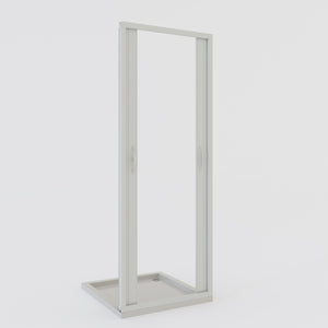 Porta doccia a soffietto in PVC 150 cm H 185 mod. Giglio con apertura centrale