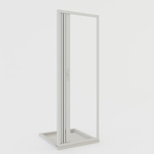 Porta doccia a soffietto in PVC 110 cm H 185 mod. Giglio con apertura laterale