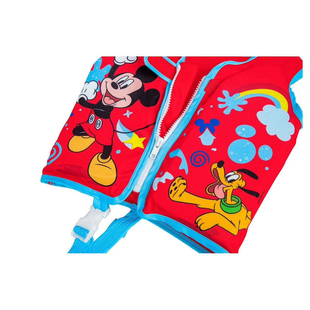 Trade Shop - Gilet Cuscinetti In Schiuma Salvagente Giubbotto Mickey Trainer Bambini 1-3 Anni 9101d -