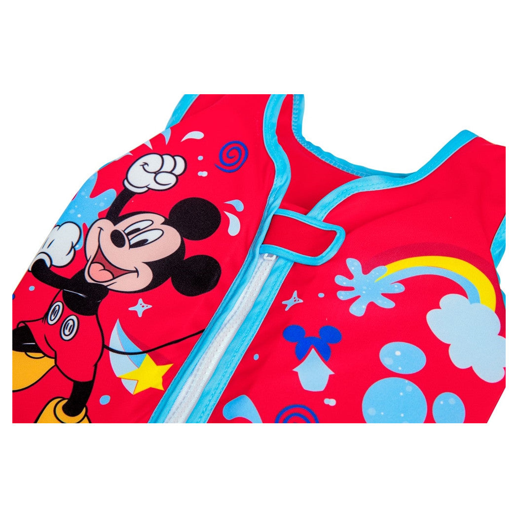 Trade Shop - Gilet Cuscinetti In Schiuma Salvagente Giubbotto Mickey Trainer Bambini 1-3 Anni 9101d -