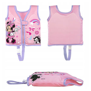 Trade Shop - Gilet Cuscinetti In Schiuma Salvagente Giubbotto Minnie Trainer Bambine 1-3 Anni 9101b -