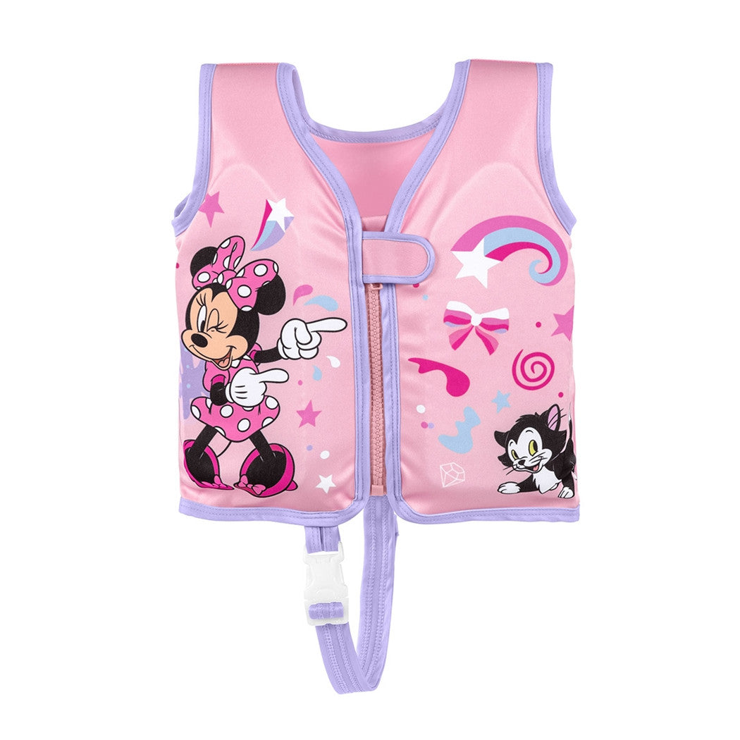Trade Shop - Gilet Cuscinetti In Schiuma Salvagente Giubbotto Minnie Trainer Bambine 1-3 Anni 9101b -