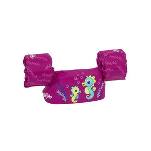 Trade Shop - Gilet Salvagente Per Bambini Cavallucci Marini Giubbotto Galleggiante Con Braccioli 90136 -