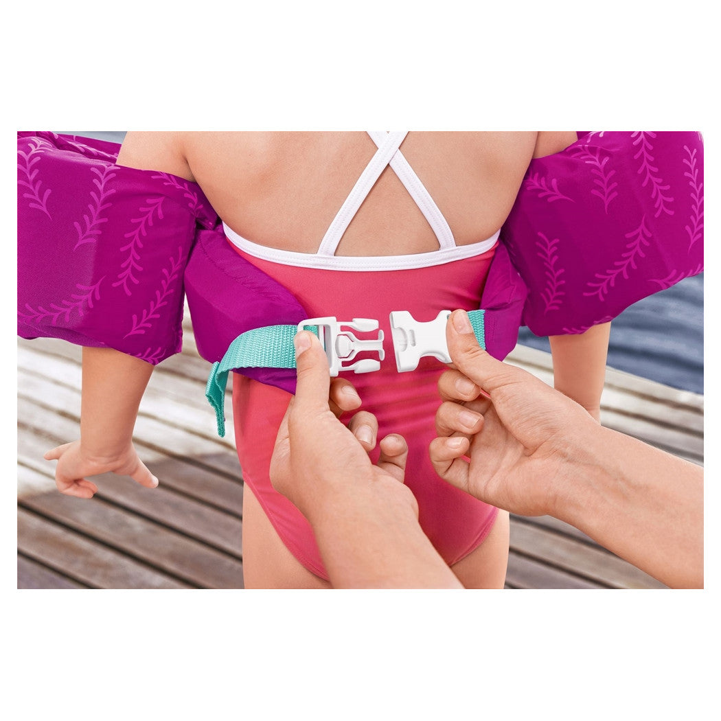 Trade Shop - Gilet Salvagente Per Bambini Cavallucci Marini Giubbotto Galleggiante Con Braccioli 90136 -