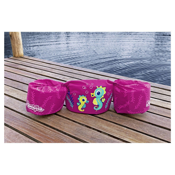 Trade Shop - Gilet Salvagente Per Bambini Cavallucci Marini Giubbotto Galleggiante Con Braccioli 90136 -