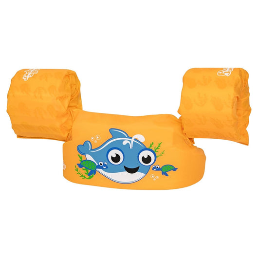 Trade Shop - Gilet Salvagente Per Bambini Con Design Balena Giubbotto Galleggiante Con Braccioli 90135 -