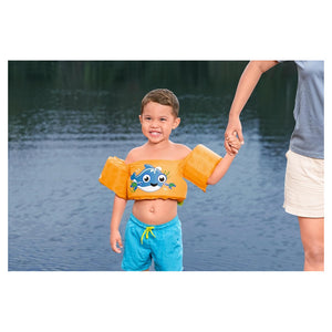 Trade Shop - Gilet Salvagente Per Bambini Con Design Balena Giubbotto Galleggiante Con Braccioli 90135 -