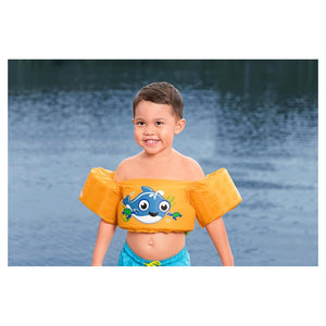 Trade Shop - Gilet Salvagente Per Bambini Con Design Balena Giubbotto Galleggiante Con Braccioli 90135 -