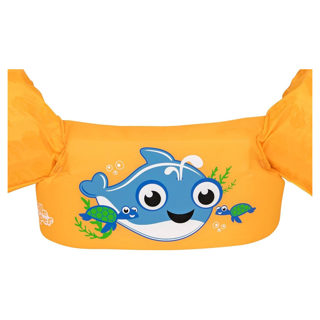 Trade Shop - Gilet Salvagente Per Bambini Con Design Balena Giubbotto Galleggiante Con Braccioli 90135 -