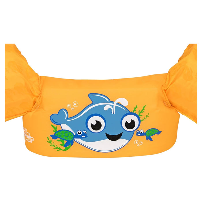 Trade Shop - Gilet Salvagente Per Bambini Con Design Balena Giubbotto Galleggiante Con Braccioli 90135 -