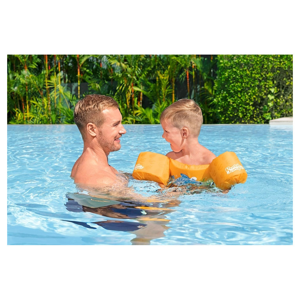 Trade Shop - Gilet Salvagente Per Bambini Con Design Balena Giubbotto Galleggiante Con Braccioli 90135 -