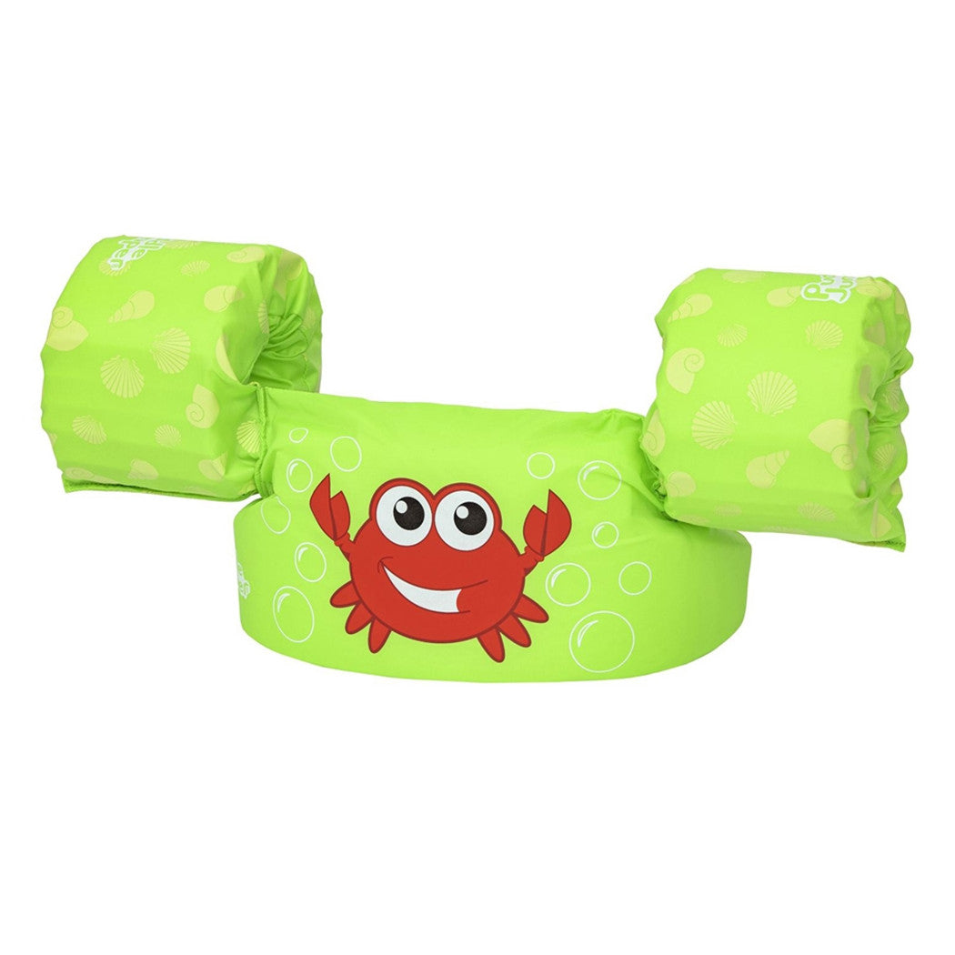 Trade Shop - Gilet Salvagente Per Bambini Design Granchio Giubbotto Galleggiante Con Braccioli 90137 -