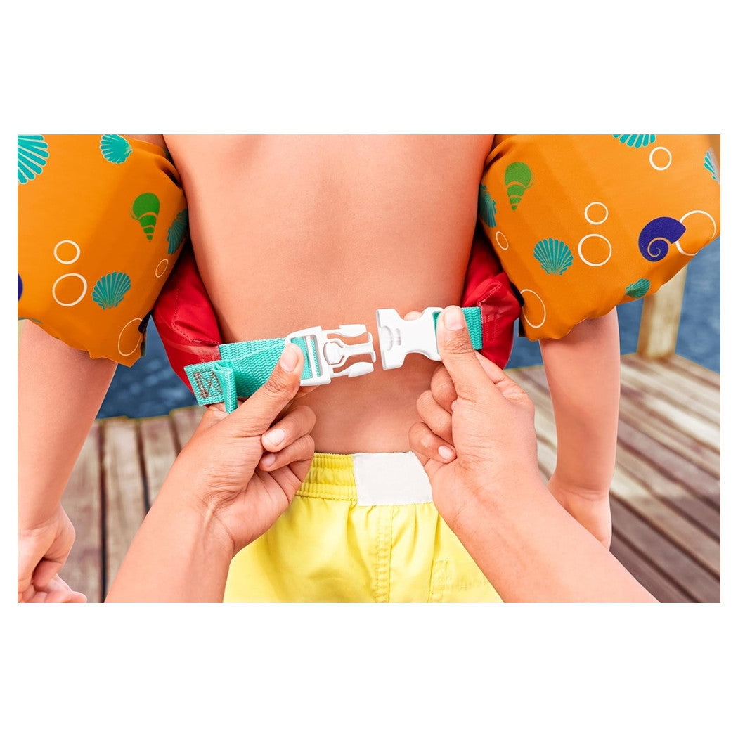 Trade Shop - Gilet Salvagente Per Bambini Design Tricheco Giubbotto Galleggiante Con Braccioli 90139 -