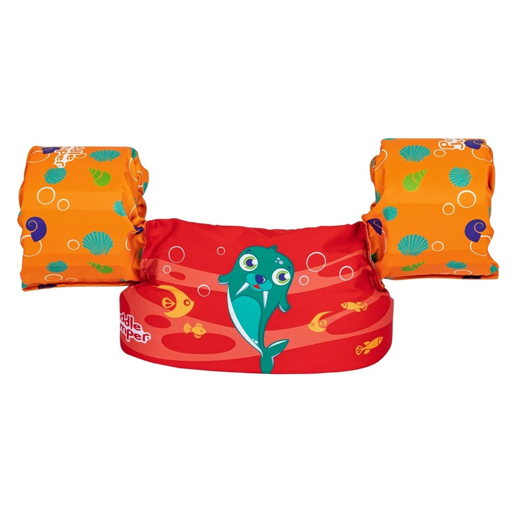 Trade Shop - Gilet Salvagente Per Bambini Design Tricheco Giubbotto Galleggiante Con Braccioli 90139 -