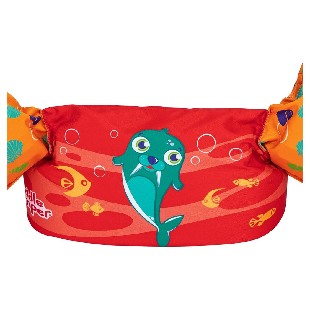 Trade Shop - Gilet Salvagente Per Bambini Design Tricheco Giubbotto Galleggiante Con Braccioli 90139 -