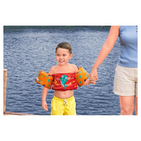 Trade Shop - Gilet Salvagente Per Bambini Design Tricheco Giubbotto Galleggiante Con Braccioli 90139 -