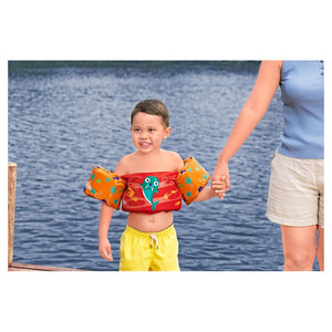 Trade Shop - Gilet Salvagente Per Bambini Design Tricheco Giubbotto Galleggiante Con Braccioli 90139 -