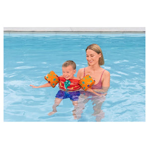 Trade Shop - Gilet Salvagente Per Bambini Design Tricheco Giubbotto Galleggiante Con Braccioli 90139 -