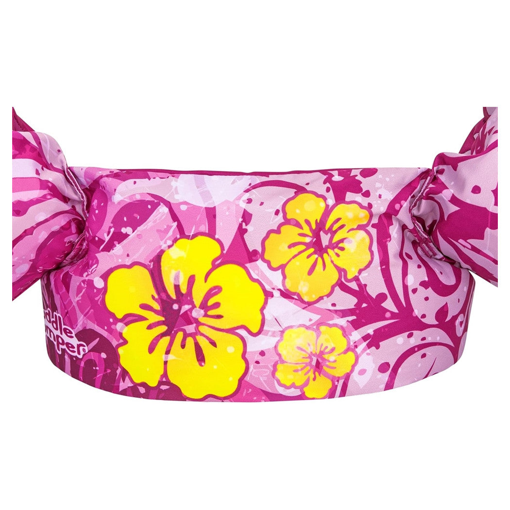 Trade Shop - Gilet Salvagente Per Bambini Fiori Tropicali Giubbotto Galleggiante Con Braccioli 90144 -