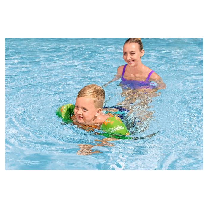 Trade Shop - Gilet Salvagente Per Bambini Tartaruga Marina Giubbotto Galleggiante Con Braccioli 90145 -