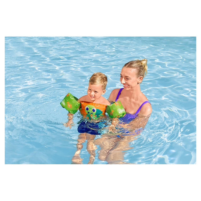 Trade Shop - Gilet Salvagente Per Bambini Tartaruga Marina Giubbotto Galleggiante Con Braccioli 90145 -