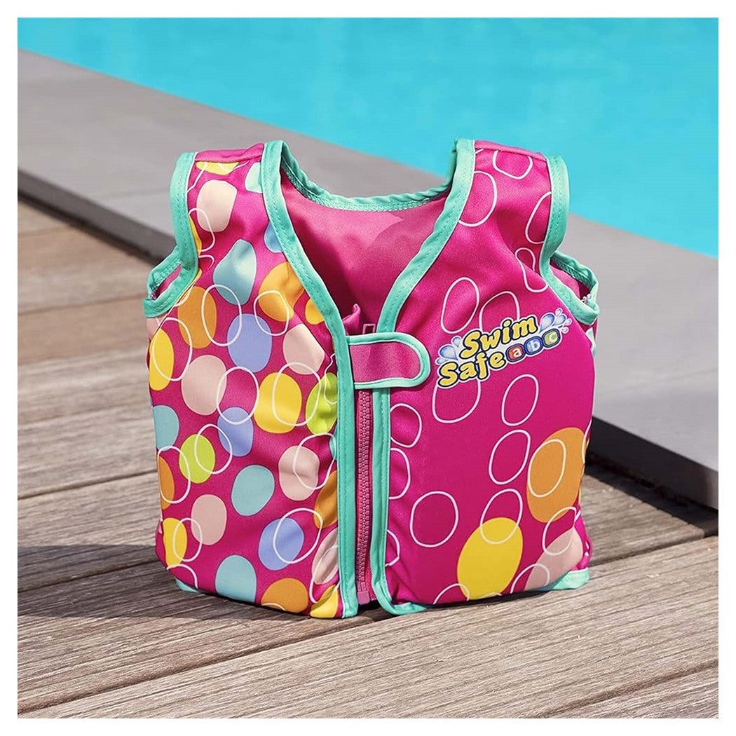 Trade Shop - Gilet Salvagente Trainer Giubbotto Con Cuscinetti In Schiuma Per Bambini 32177 -