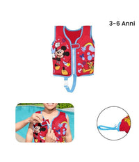 Trade Shop - Gilet Salvagente Trainer Mickey Con Cuscinetti In Schiuma Bambini 3-6 Anni 9101h -