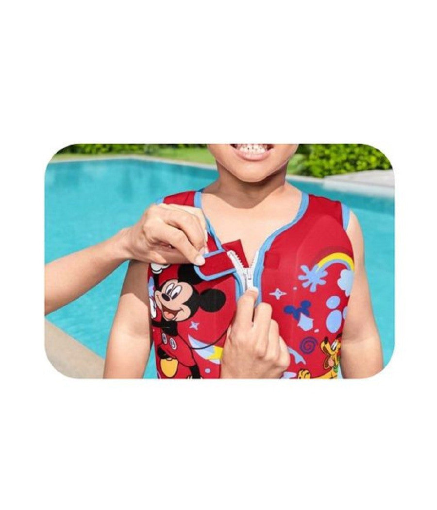 Trade Shop - Gilet Salvagente Trainer Mickey Con Cuscinetti In Schiuma Bambini 3-6 Anni 9101h -