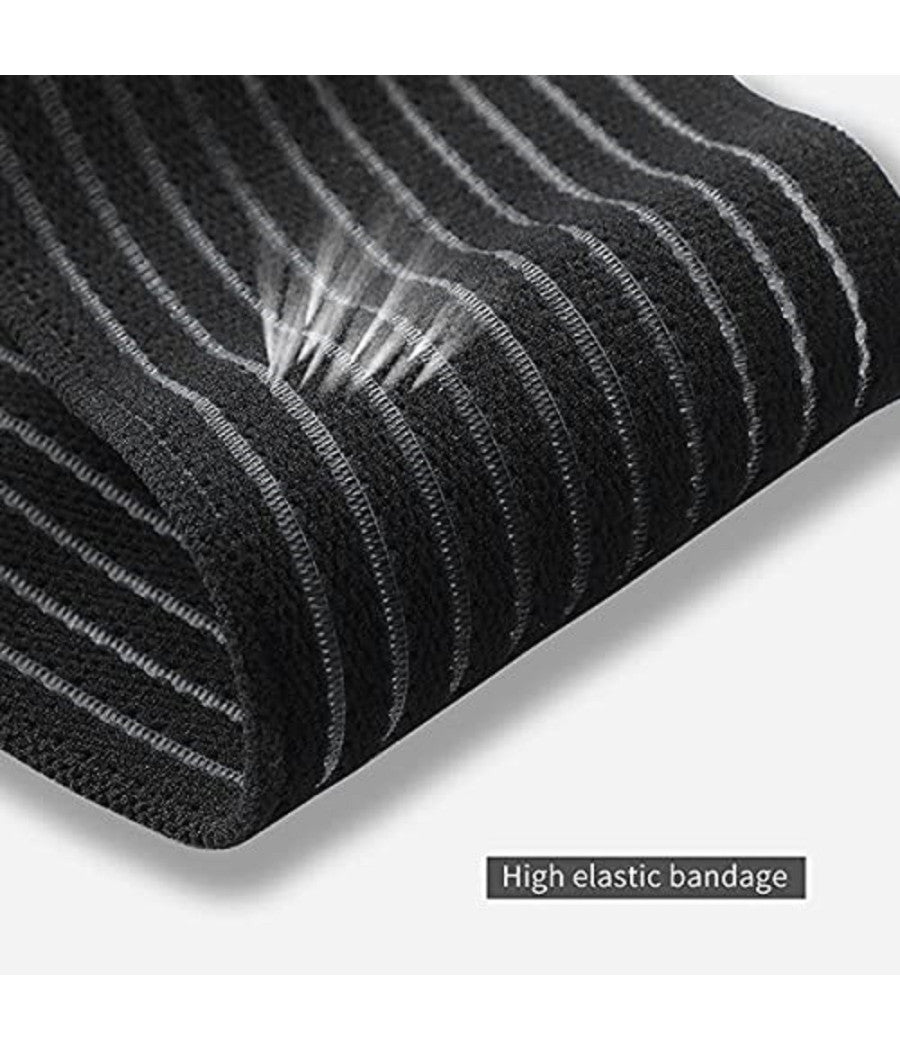 Trade Shop - Ginocchiera Tutore Ginocchia Fascia Elastica Ginocchio Con Chiusura A Strappo -