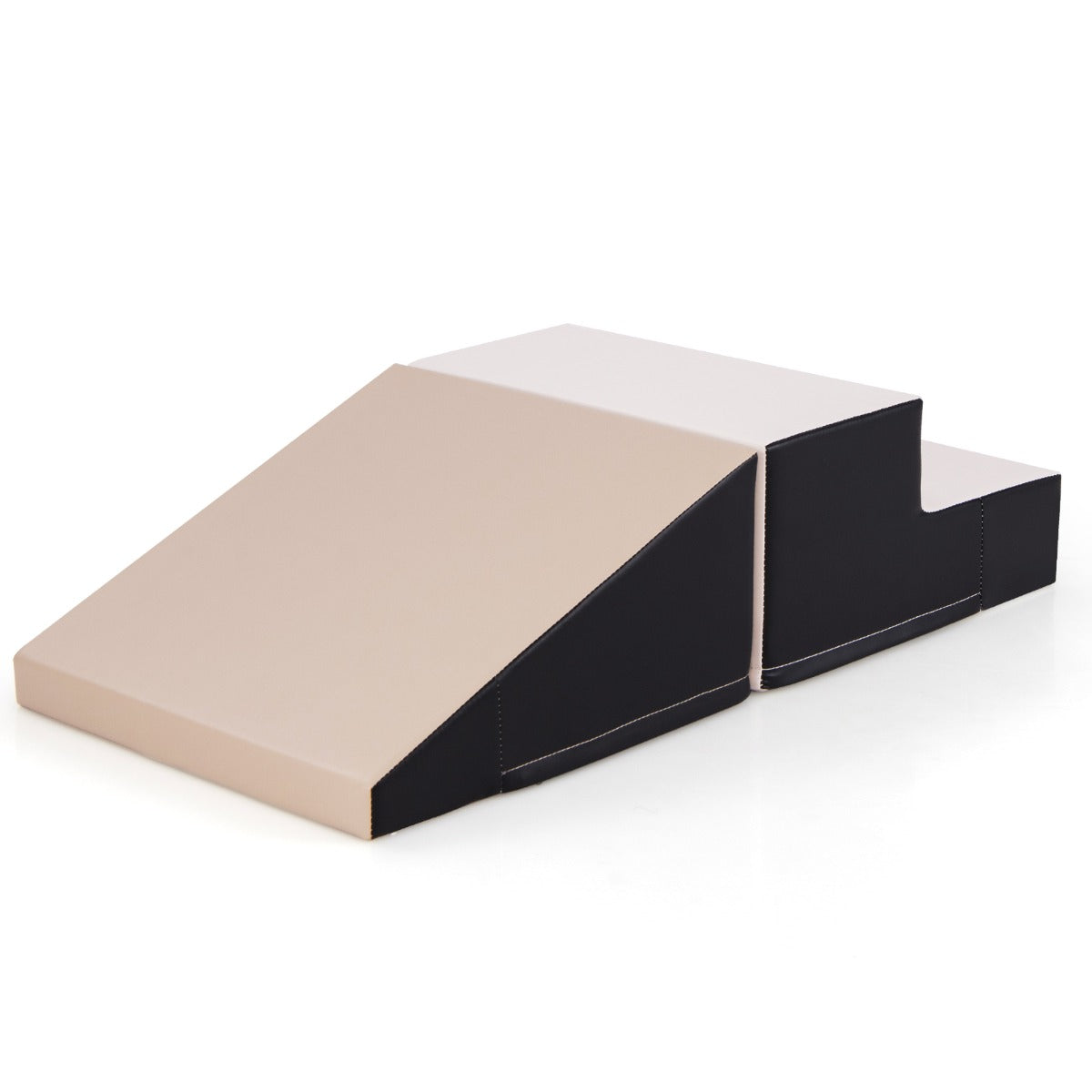 Set di gioco 2 pezzi morbido per gattonare e arrampicare, Blocchi di schiuma per gioco interno Grigio-Giocattoli educativi