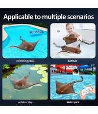 Giocattolo Devilfish Telecomandato Squalo 2.4g Rc Subacqueo Piscina Bambini Estate         