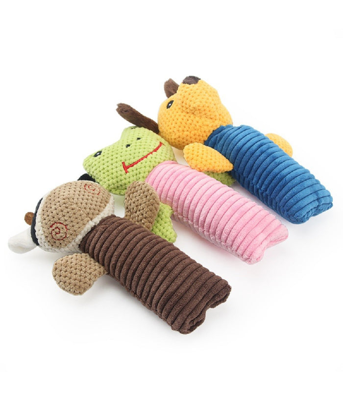 Giocattolo Per Cani Forma Animale Peluche Cigolante Morso Masticare 20 Cm 53771         