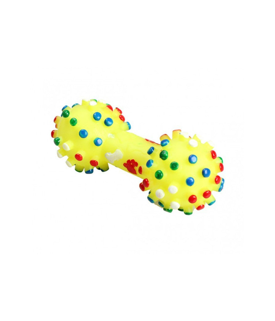 Gioco A Forma Di Osso Riportino Per Animali Domestici 16 Cm Gomma Morbida Sonoro         