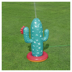 Trade Shop - Gioco Acquatico Gonfiabile Cactus Oasis Spruzza Acqua Per Bambini 74x56x104cm 52733 -