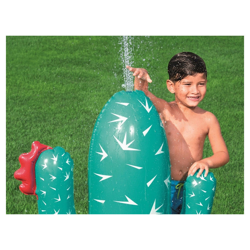 Trade Shop - Gioco Acquatico Gonfiabile Cactus Oasis Spruzza Acqua Per Bambini 74x56x104cm 52733 -