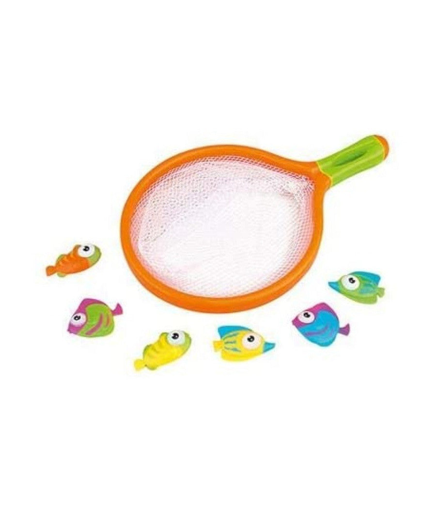 Gioco Bambini Vasca Da Bagno Piscina Retino Pesca Pesci Con 6 Pesciolini 6563031         