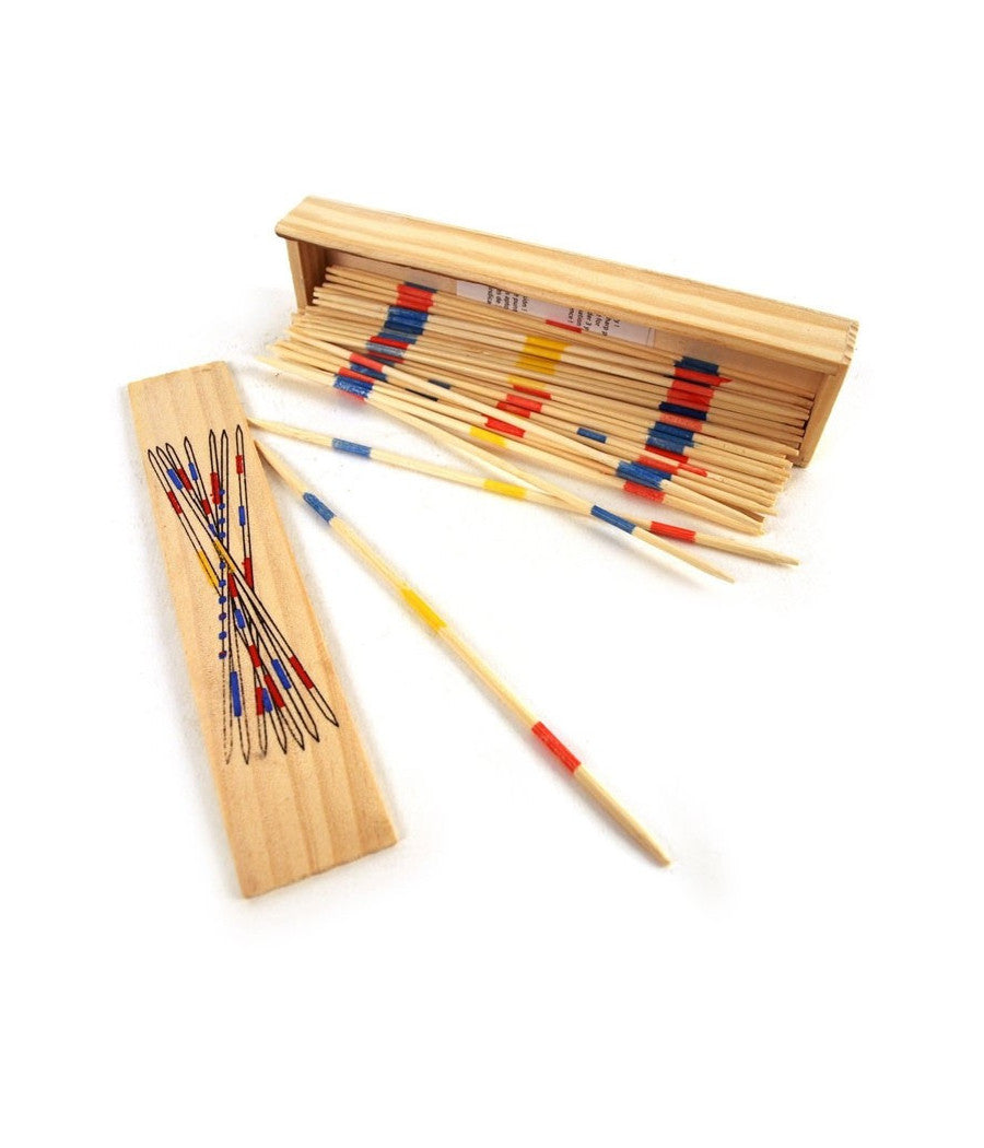 Gioco Di Società  Classico Mikado Spiel Scatola Shangai Bastoncini In Legno 19cm         