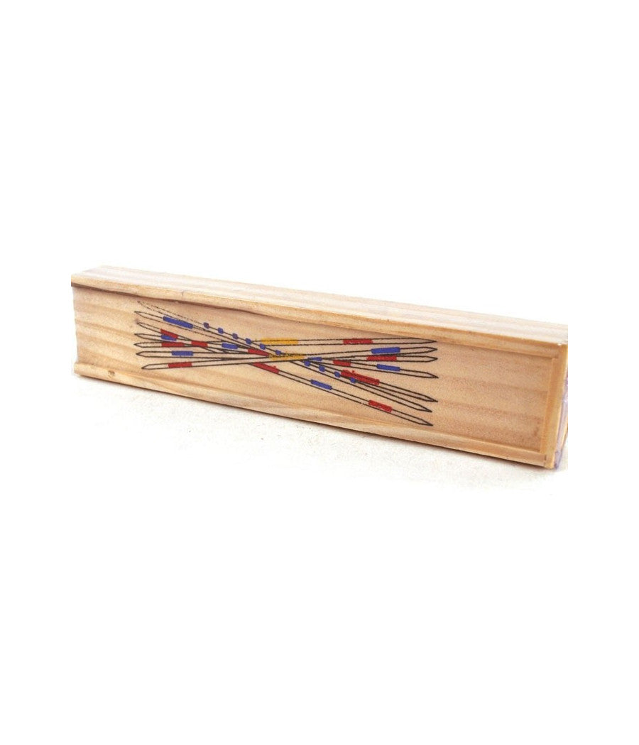 Gioco Di Società  Classico Mikado Spiel Scatola Shangai Bastoncini In Legno 19cm         