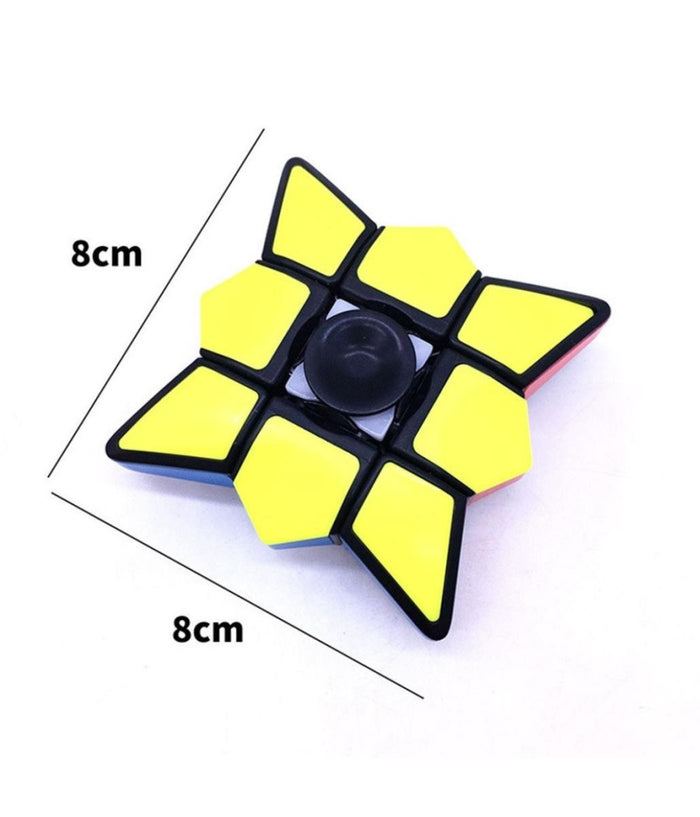 Gioco Giocattolo Cubo Di Rubik Ruotante Fidget Finger Spinner Ruota A 360° 3+         