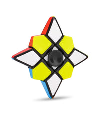 Gioco Giocattolo Cubo Di Rubik Ruotante Fidget Finger Spinner Ruota A 360° 3+         