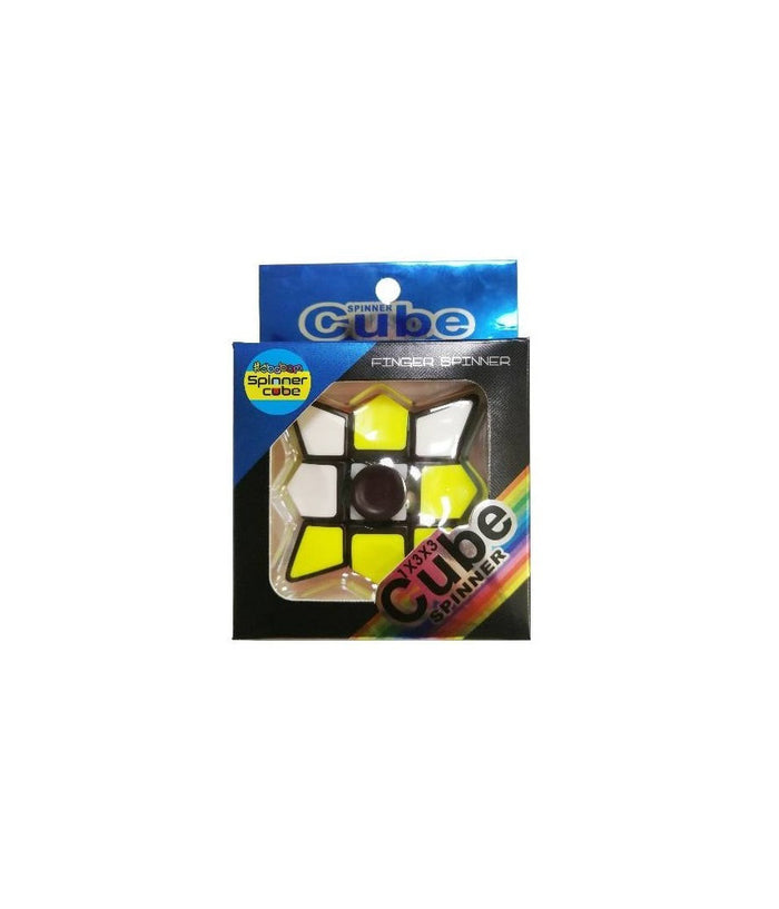 Gioco Giocattolo Cubo Di Rubik Ruotante Fidget Finger Spinner Ruota A 360° 3+         