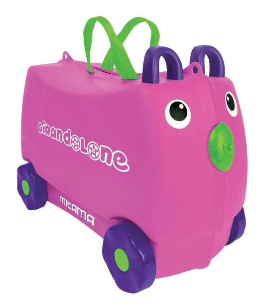 Trade Shop - Gioco Girandolone Valigia Con Pennarelli Stickers Gioco Memo Carte Mitama Rosa -