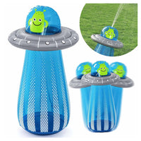 Trade Shop - Gioco Gonfiabile Spruzza Acqua Pungiball Sempreimpiedi Ufo Blaster 61x119cm Bambini 52731 -