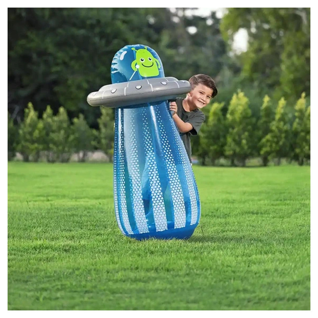 Trade Shop - Gioco Gonfiabile Spruzza Acqua Pungiball Sempreimpiedi Ufo Blaster 61x119cm Bambini 52731 -
